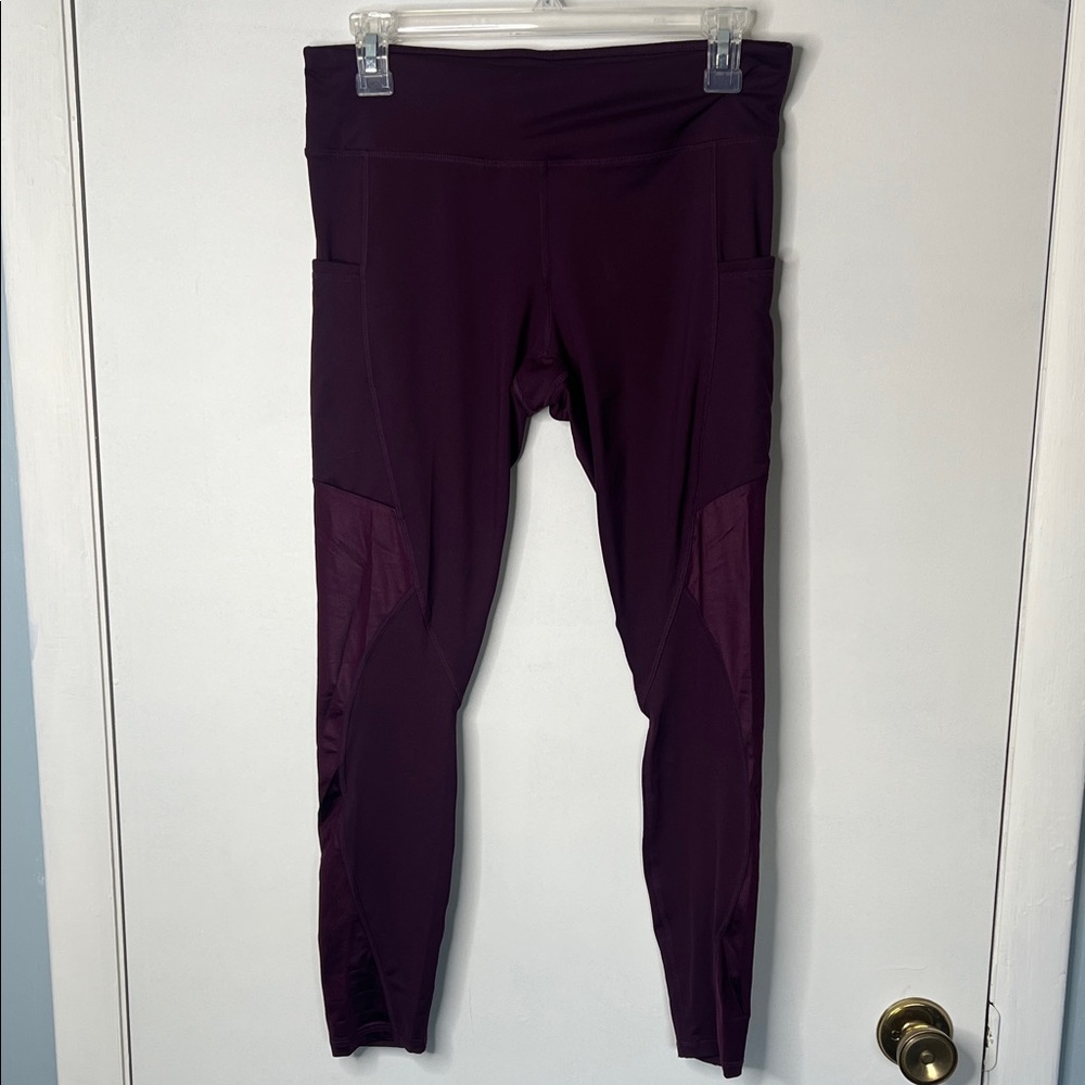 Fabletics Burgundy Leggings